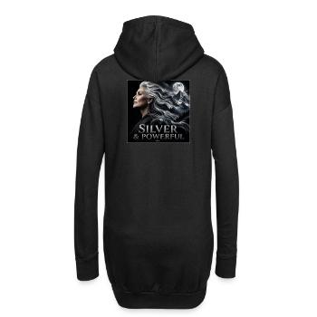 Pouvoir de la Sœur Argentée Fière des Cheveux Gris - Sweat-shirt à capuche long Femme - noir - Dos
