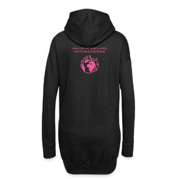 COMMENT DANSER ALORS QUE LE MONDE BRÛLE EN ROSE - Sweat-shirt à capuche long Femme - noir - Dos