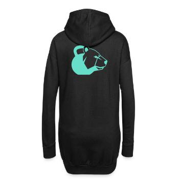 Dynamique du symbole de pouvoir de l’ours kettlebear - Sweat-shirt à capuche long Femme - noir - Dos