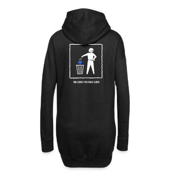 No Love For Fake Love - Hoodie Dress - black - Back