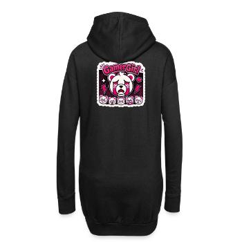 Gamergirl - Ours en peluche - Sweat-shirt à capuche long Femme - noir - Dos