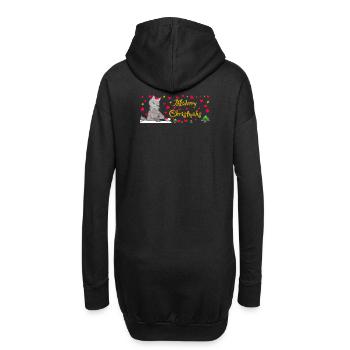 Kultiger Wolf Weihnachten, MÄHrry Christmähs Stern - Hoodie-Kleid - Schwarz - Hinten
