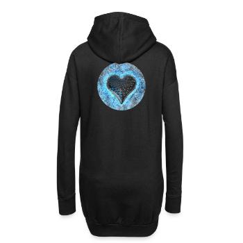 Collection Cœur Lumineux / -Âme - Sweat-shirt à capuche long Femme - noir - Dos