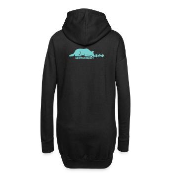 SHS Logo mint - Hoodie-Kleid - Schwarz - Hinten