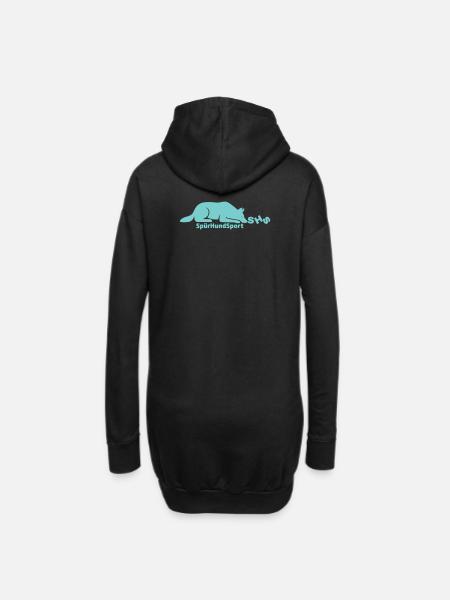 SHS Logo mint - Hoodie-Kleid - Schwarz