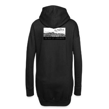 ALPSTEIN - Da bin ich geboren - Schweiz - Hoodie-Kleid - Schwarz - Hinten