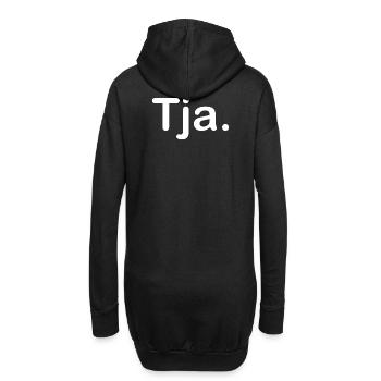 Tja. - Hoodie-Kleid - Schwarz - Hinten