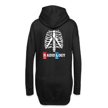 Radiologie Radiologe Geschenk - Hoodie-Kleid - Schwarz - Hinten