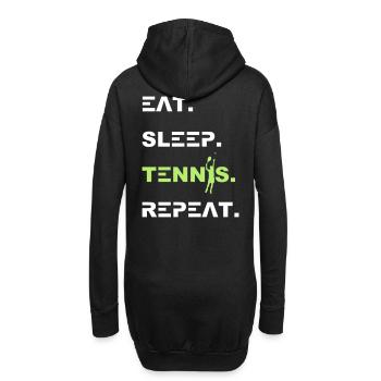 Tennis 2reborn - Sweat-shirt à capuche long Femme - noir - Dos