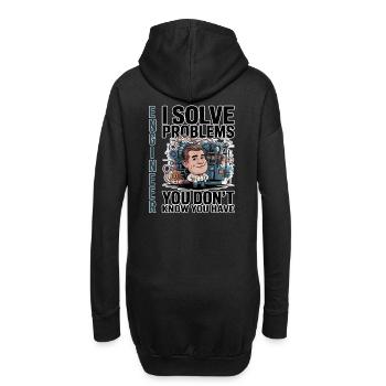 Ingénieur - Pour fond sombre - Sweat-shirt à capuche long Femme - noir - Dos
