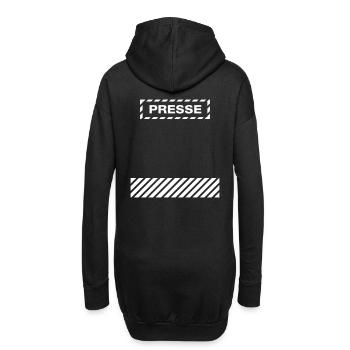 Presse Rückenschild - Hoodie-Kleid - Schwarz - Hinten