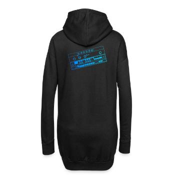 Synthesizer Acid Bass Line 303 - Hoodie-Kleid - Schwarz - Hinten