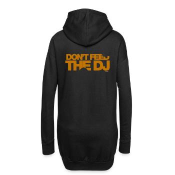 Ne pas alimenter les DJ - Sweat-shirt à capuche long Femme - noir - Dos