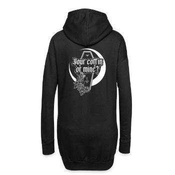 Your Coffin or Mine? - Hoodie Dress - black - Back