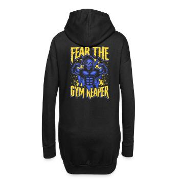 Fear the gym reaper - Hoodie-Kleid - Schwarz - Hinten