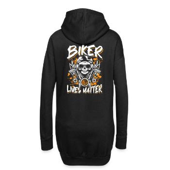 Biker lives matter - Hoodie Dress - black - Back