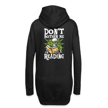 Stör mich nicht, ich lese | Club der begeisterten Leser - Hoodie-Kleid - Schwarz - Hinten