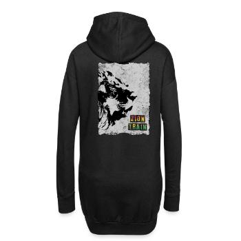 Reggae Zion Train lion - Sweat-shirt à capuche long Femme - noir - Dos