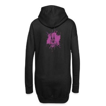 Splash Cathédrale de Cologne - Sweat-shirt à capuche long Femme - noir - Dos