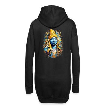Homme banane - Sweat-shirt à capuche long Femme - noir - Dos