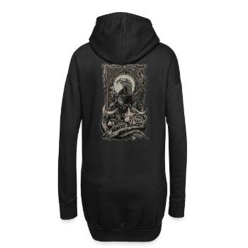 Komodo Dragon - Hoodie-Kleid - Schwarz - Hinten