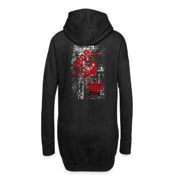 Tirol - Hoodie-Kleid - Schwarz - Hinten