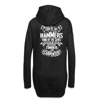 Zimmerer charpentier charpentier charpentier charpentier - Sweat-shirt à capuche long Femme - noir - Dos