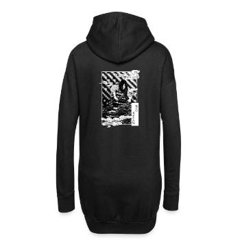 Geist der Burg Matsue - Hoodie-Kleid - Schwarz - Hinten
