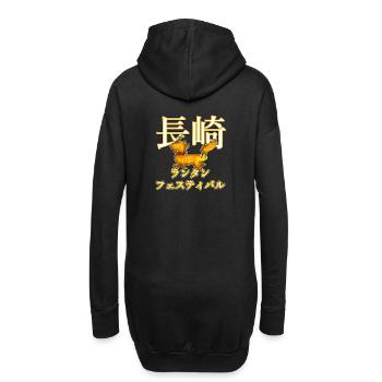 Kirin at the Nagasaki Lantern Festival - Hoodie Dress - black - Back