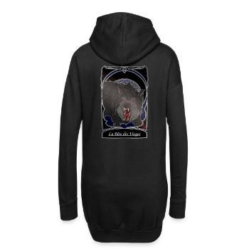 La Bete des Vosges - folklore Vosges - Hoodie-Kleid - Schwarz - Hinten