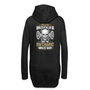 Mechanic Mechanic Mechanic Screwdriver - Hoodie Dress - black - Back