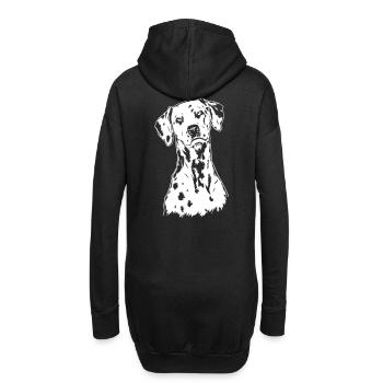 Dalmatiner - Hoodie-Kleid - Schwarz - Hinten