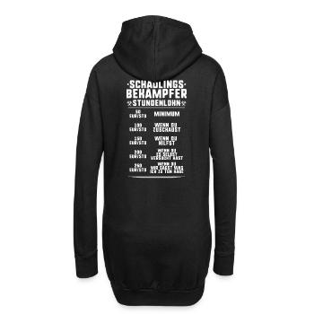 Schädlingsbekämpfer Kammerjäger Stundenlohn - Hoodie-Kleid - Schwarz - Hinten