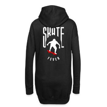 Skateboard und Skater Design. Im Collen design - Hoodie-Kleid - Schwarz - Hinten