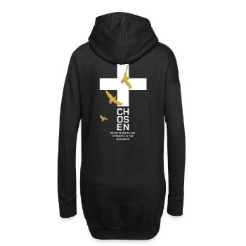 CHOSEN Cross Doves Gold White Peace - Hoodie Dress - black - Back
