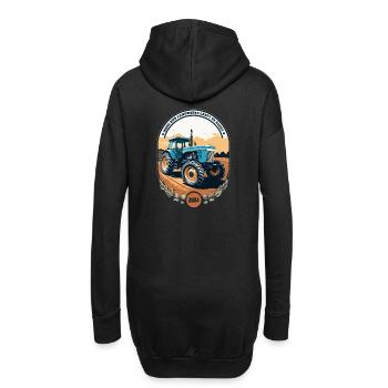 Landwirte 2024 - Hoodie-Kleid - Schwarz - Hinten