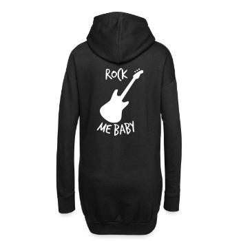 ROCK ME BABY - Sweat-shirt à capuche long Femme - noir - Dos
