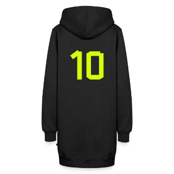 Number 10 - Hoodie-Kleid - Schwarz - Hinten