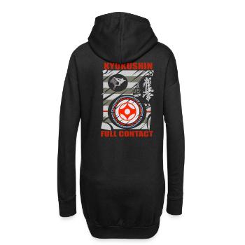 Kyokushin Vollkontakt T Shirt - Hoodie-Kleid - Schwarz - Hinten