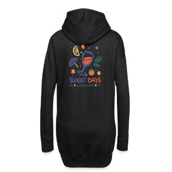 Spritzer Été - Sweat-shirt à capuche long Femme - noir - Dos