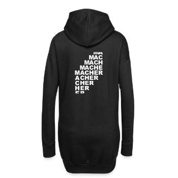 macher - Hoodie-Kleid - Schwarz - Hinten