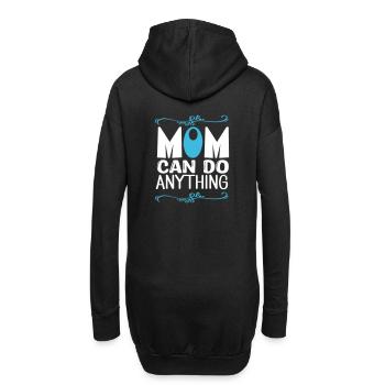 Maman peut tout faire - Sweat-shirt à capuche long Femme - noir - Dos