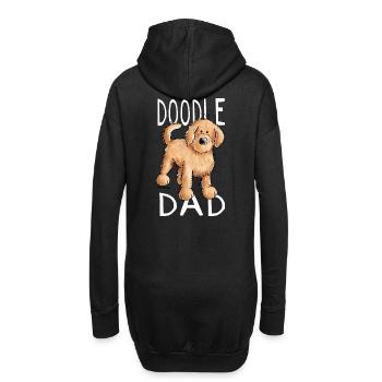 Doodle Dad - Herrchen - Hund - Golden Doodle - Hoodie-Kleid - Schwarz - Hinten
