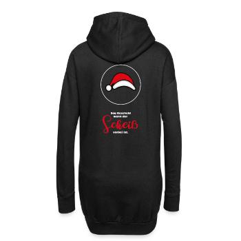 Scheiss Weihnachten Anti Hasser Geschenk hassen - Hoodie-Kleid - Schwarz - Hinten