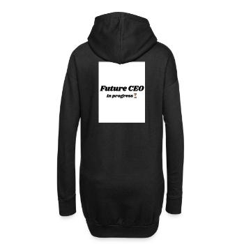 Conception de vaccins pour les PDG tournée vers l’avenir - Sweat-shirt à capuche long Femme - noir - Dos