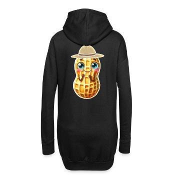 Cacahuètes Cacahuètes Enfants Enfant Noix - Sweat-shirt à capuche long Femme - noir - Dos