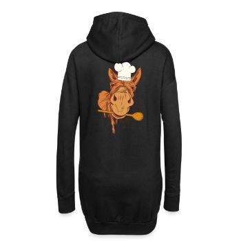 Restaurant Lokal Gastgeber Koch Köchin Köche - Hoodie-Kleid - Schwarz - Hinten