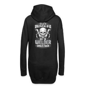 Soudeur Soudeur Soudeur Welder Cadeau - Sweat-shirt à capuche long Femme - noir - Dos