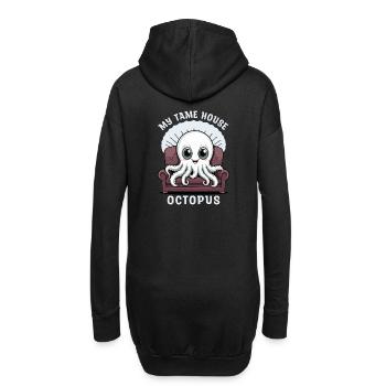 Pieuvre mignonne - Sweat-shirt à capuche long Femme - noir - Dos