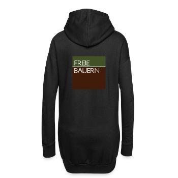 Fermiers libres - Sweat-shirt à capuche long Femme - noir - Dos